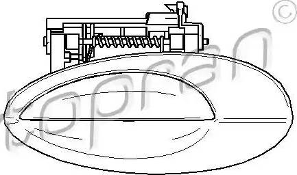 Topran 722 645 - Ручка двери autosila-amz.com