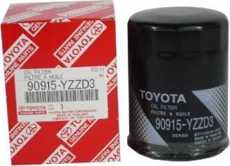 TOYOTA 90915-YZZD3 - фильтр масляный!\ Toyota LandCruiser 4.2TD 1HD-FTE 150kW/4.7i 2UZ-FE 173/175kW 98> autosila-amz.com