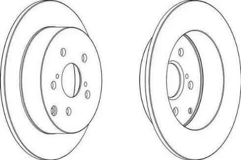 TOYOTA 4243102071 - Тормозной диск autosila-amz.com