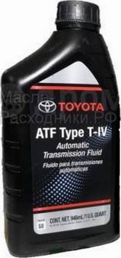TOYOTA 00279000T46S - TOYOTA ATF TYPE T4 Жидкость трансмиссионная АКПП (пластик/США) (0.946L) autosila-amz.com
