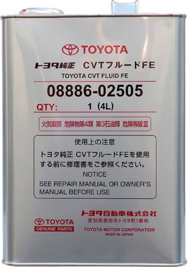 TOYOTA 08886-02505 - Масло автоматической коробки передач autosila-amz.com