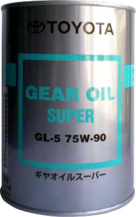 TOYOTA 888502106 - Масло трансмиссионное синтетическое 1л - Gear Oil Super GL-5 75W90 (металл. банка) autosila-amz.com