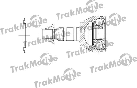 TrakMotive 40-0671 - Шарнирный комплект, ШРУС, приводной вал autosila-amz.com