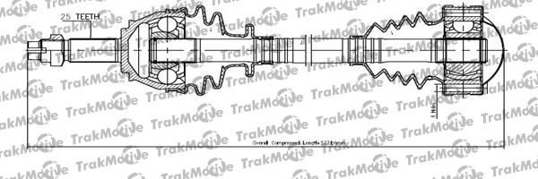 TrakMotive 30-1132 - Приводной вал autosila-amz.com