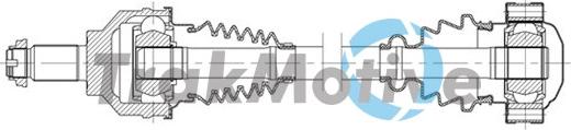 TrakMotive 30-1357 - Приводной вал autosila-amz.com