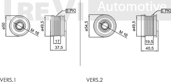 Trevi Automotive AP1000 - Шкив генератора, муфта autosila-amz.com