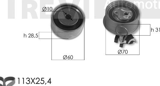 Trevi Automotive KD1456 - Комплект зубчатого ремня ГРМ autosila-amz.com