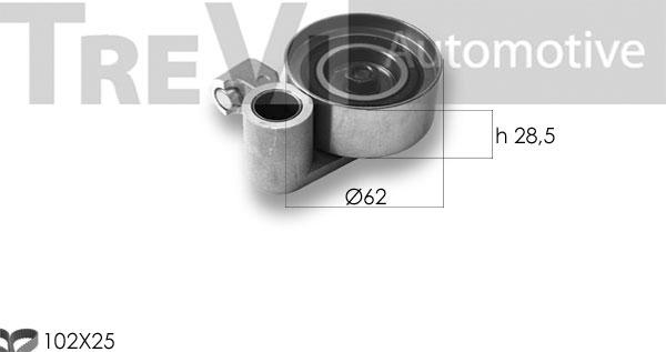 Trevi Automotive KD1407 - Комплект зубчатого ремня ГРМ autosila-amz.com