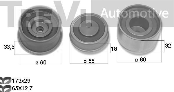 Trevi Automotive KD1486 - Комплект зубчатого ремня ГРМ autosila-amz.com