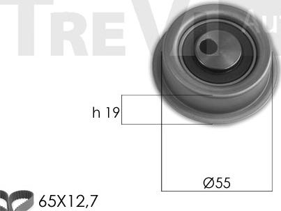 Trevi Automotive KD1432 - Комплект зубчатого ремня ГРМ autosila-amz.com