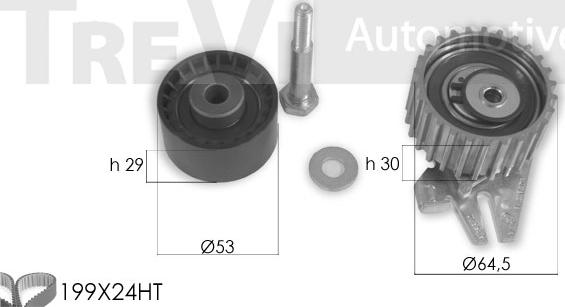 Trevi Automotive KD1427 - Комплект зубчатого ремня ГРМ autosila-amz.com