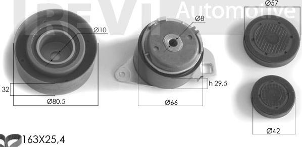 Trevi Automotive KD1099 - Комплект зубчатого ремня ГРМ autosila-amz.com