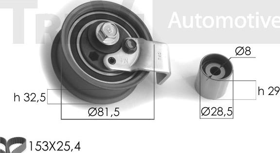 Trevi Automotive KD1057 - Комплект зубчатого ремня ГРМ autosila-amz.com