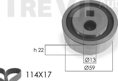 Trevi Automotive KD1019 - Комплект зубчатого ремня ГРМ autosila-amz.com