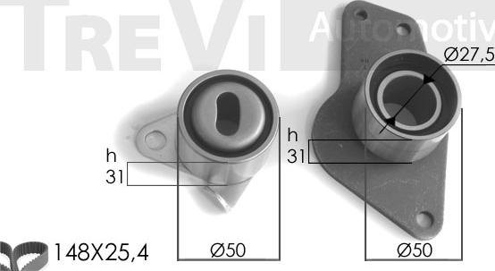 Trevi Automotive KD1080 - Комплект зубчатого ремня ГРМ autosila-amz.com