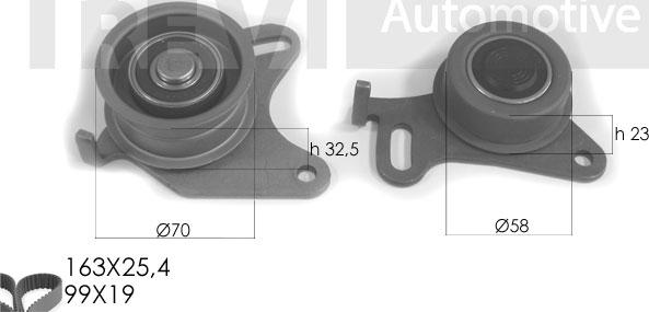 Trevi Automotive KD1191 - Комплект зубчатого ремня ГРМ autosila-amz.com