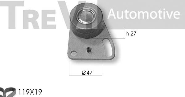 Trevi Automotive KD1118 - Комплект зубчатого ремня ГРМ autosila-amz.com