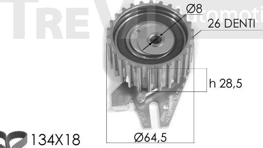 Trevi Automotive KD1127 - Комплект зубчатого ремня ГРМ autosila-amz.com