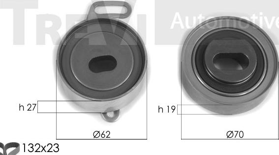 Trevi Automotive KD1344 - Комплект зубчатого ремня ГРМ autosila-amz.com