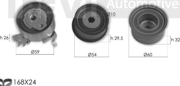 Trevi Automotive KD1384 - Комплект зубчатого ремня ГРМ autosila-amz.com