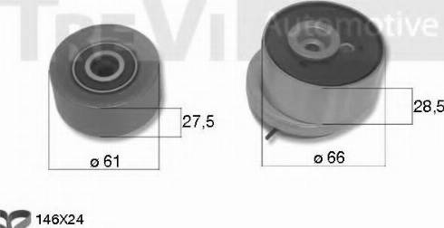 Trevi Automotive KD1382 - Комплект зубчатого ремня ГРМ autosila-amz.com