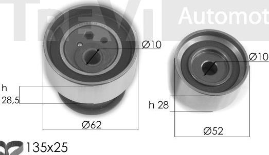 Trevi Automotive KD1379 - Комплект зубчатого ремня ГРМ autosila-amz.com