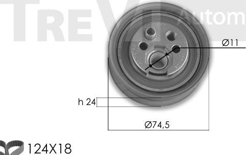 Trevi Automotive KD1291 - Комплект зубчатого ремня ГРМ autosila-amz.com