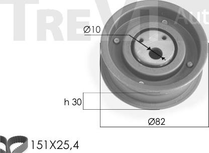 Trevi Automotive KD1248 - Комплект зубчатого ремня ГРМ autosila-amz.com