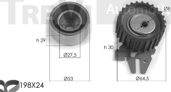 Trevi Automotive KD1251 - Комплект зубчатого ремня ГРМ autosila-amz.com