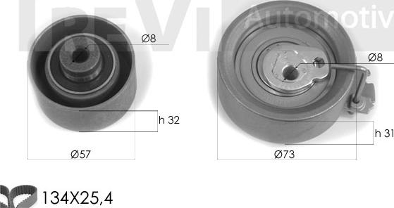 Trevi Automotive KD1258 - Комплект зубчатого ремня ГРМ autosila-amz.com