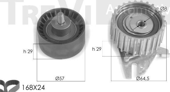 Trevi Automotive KD1232 - Комплект зубчатого ремня ГРМ autosila-amz.com