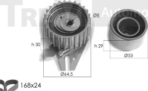 Trevi Automotive KD1224 - Комплект зубчатого ремня ГРМ autosila-amz.com