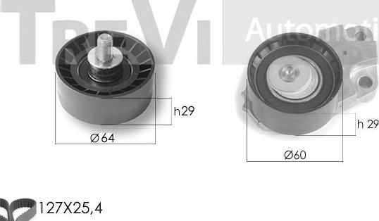 Trevi Automotive KD1279 - Комплект зубчатого ремня ГРМ autosila-amz.com