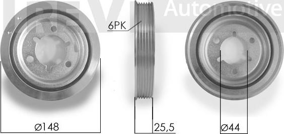 Trevi Automotive PC1093 - Шкив коленчатого вала autosila-amz.com