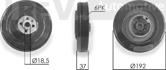 Trevi Automotive PC1011 - Шкив коленчатого вала autosila-amz.com