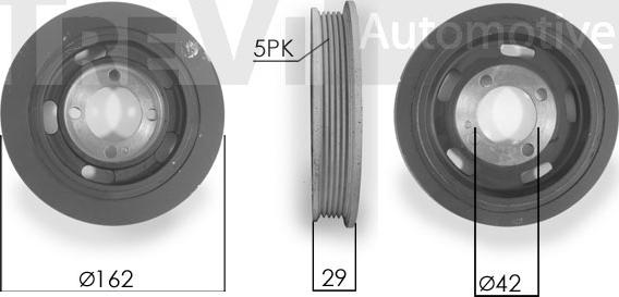 Trevi Automotive PC1208 - Шкив коленчатого вала autosila-amz.com