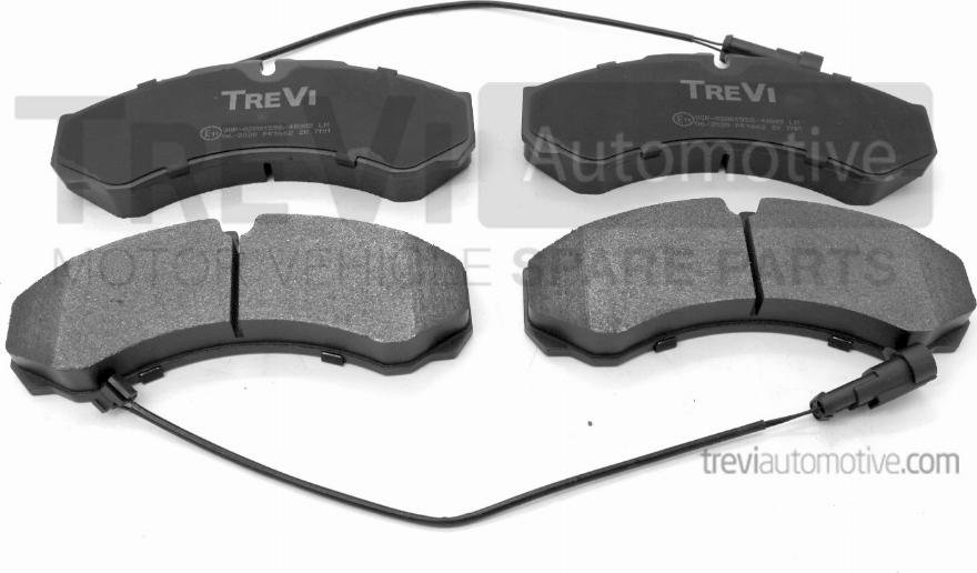 Trevi Automotive PF1662 - Тормозные колодки, дисковые, комплект autosila-amz.com