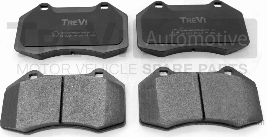 Trevi Automotive PF1363 - Тормозные колодки, дисковые, комплект autosila-amz.com