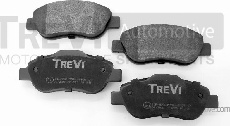 Trevi Automotive PF1320 - Тормозные колодки, дисковые, комплект autosila-amz.com