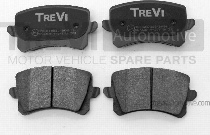 Trevi Automotive PF1376 - Тормозные колодки, дисковые, комплект autosila-amz.com