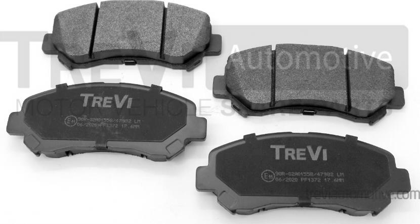 Trevi Automotive PF1372 - Тормозные колодки, дисковые, комплект autosila-amz.com