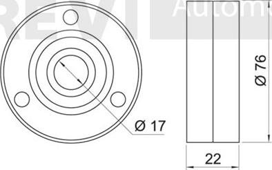 Trevi Automotive TA1603 - Ролик, поликлиновый ремень autosila-amz.com