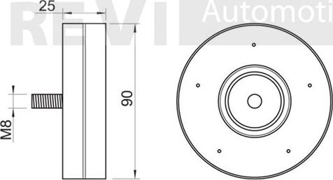 Trevi Automotive TA2012 - Ролик, поликлиновый ремень autosila-amz.com