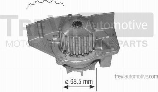 Trevi Automotive TP491 - Водяной насос autosila-amz.com