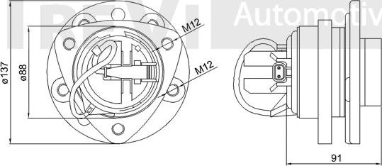 Trevi Automotive WB1103 - Комплект подшипника ступицы колеса autosila-amz.com