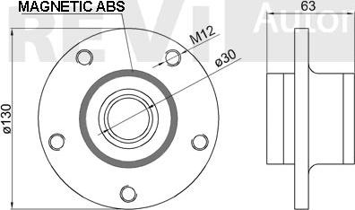 Trevi Automotive WB1107 - Комплект подшипника ступицы колеса autosila-amz.com