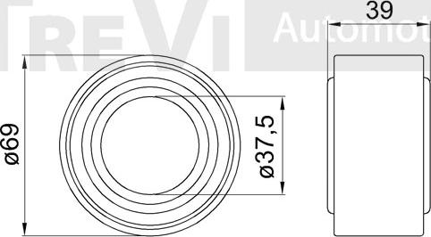 Trevi Automotive WB1726 - Комплект подшипника ступицы колеса autosila-amz.com