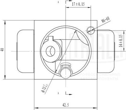 Trialli CF 0945 - Колесный тормозной цилиндр autosila-amz.com