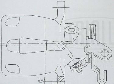 Trialli CF 182560 - Суппорт торм. для а/м VW Golf VI (08-)/Audi A3 (03-) зад. прав. d=38мм autosila-amz.com