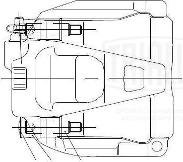 Trialli CF 182562 - Суппорт торм. для а/м Audi A4 (07-) перед. прав. d=57мм (CF 182562) autosila-amz.com